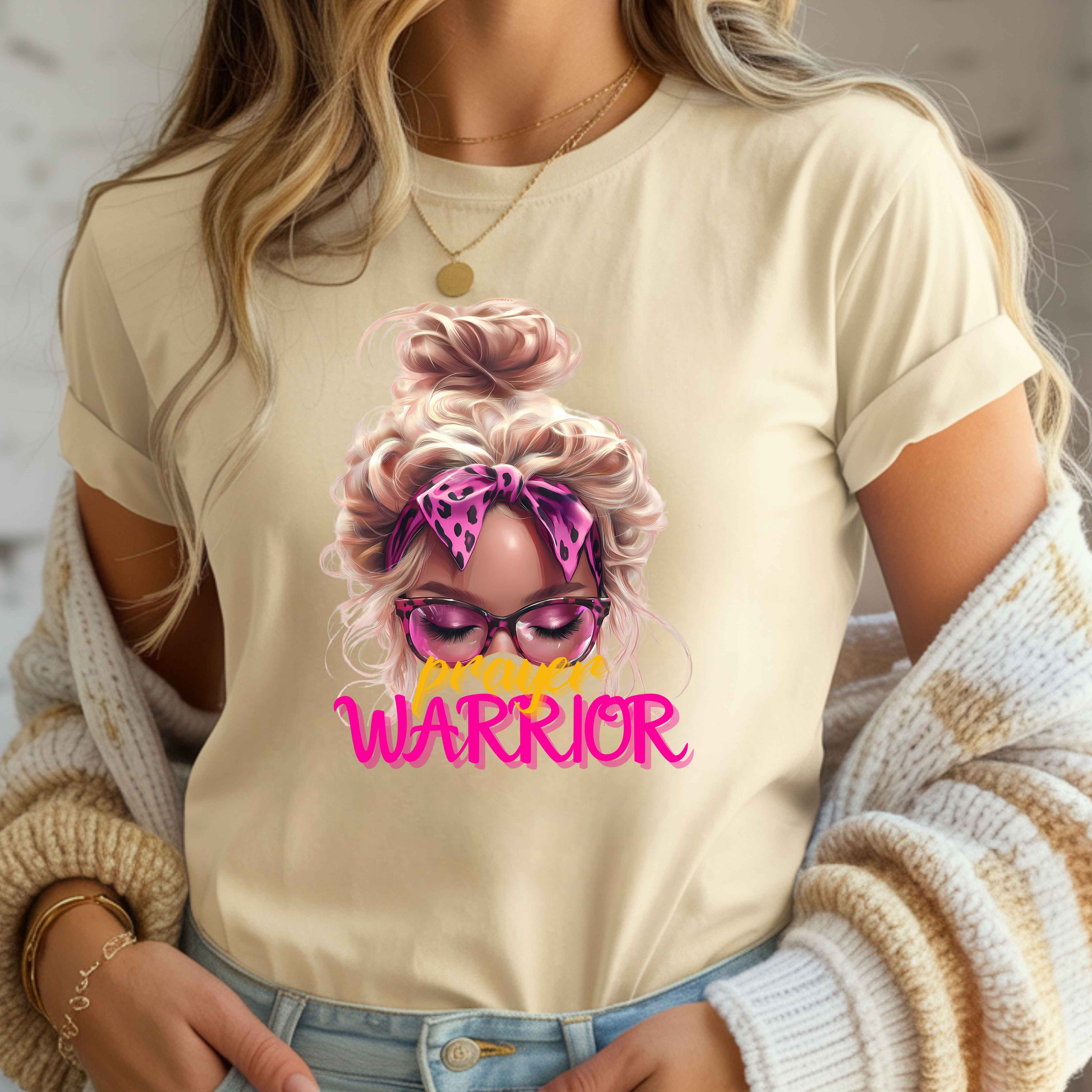 Prayer Warrior Faith Blonde T-Shirt