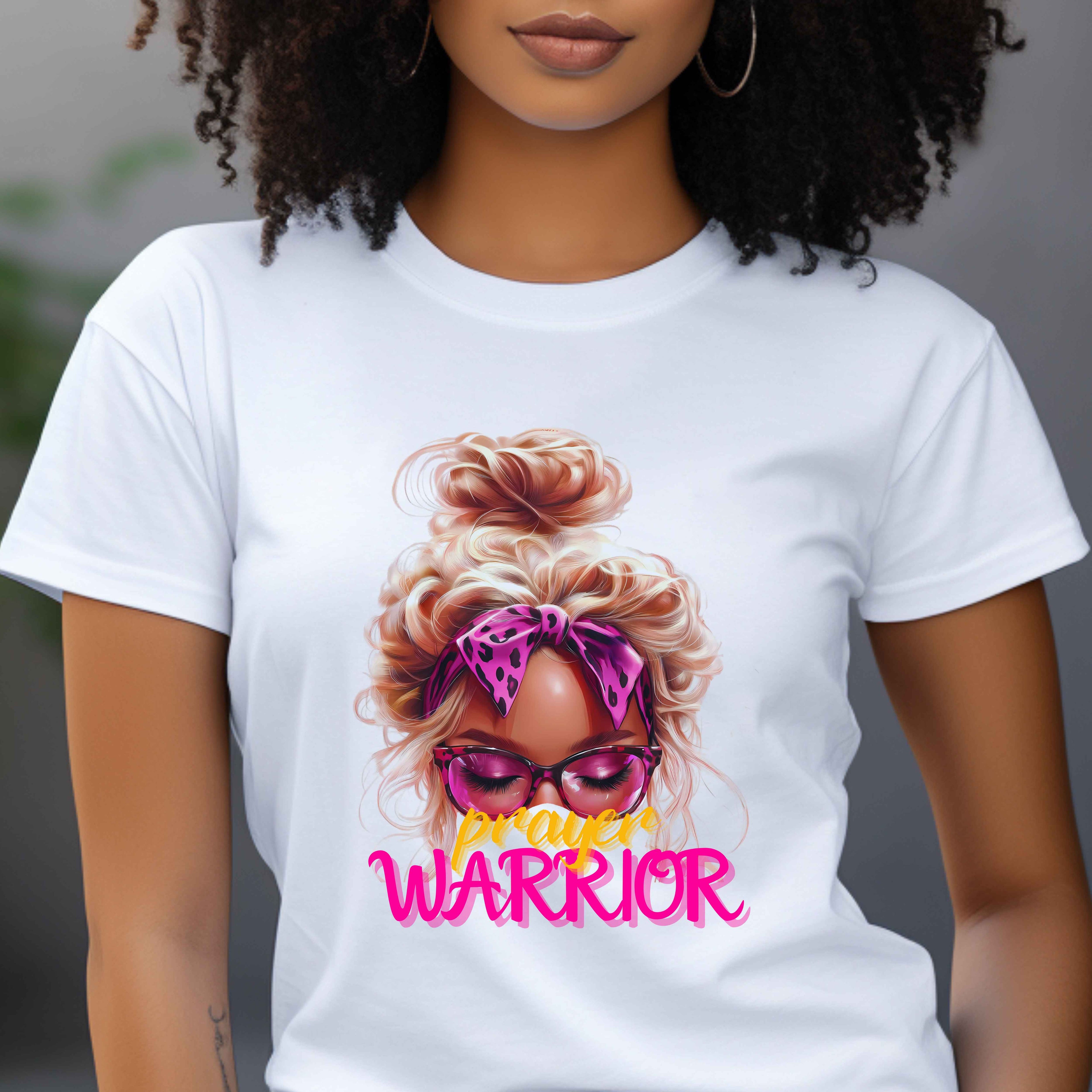 Prayer Warrior Faith Blonde T-Shirt